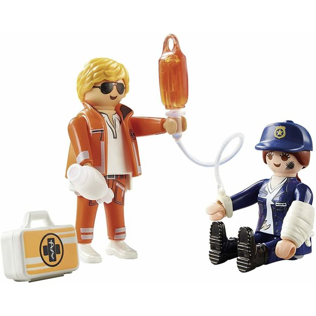 Playmobil City Life Duopack Διασώστης Και Αστυνομικός - 70823
