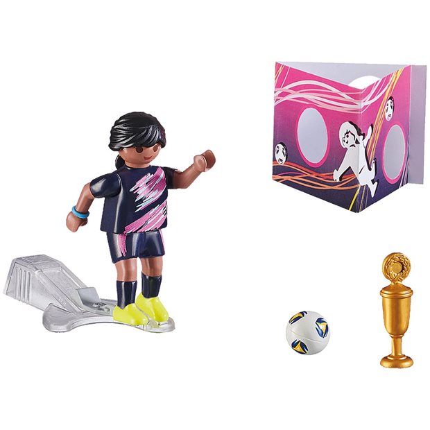 Playmobil City Life Γυναίκα Ποδοσφαιριστής Με Τοίχο Εξάσκησης - 70875