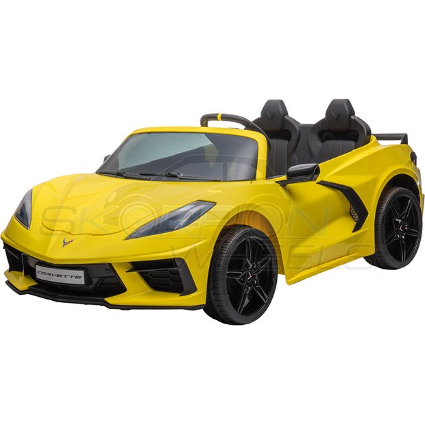 Ηλεκτροκίνητο Αυτοκίνητο Chevrolet Corvette Original License 12V - Κίτρινο | Skorpion Wheels - 5246016