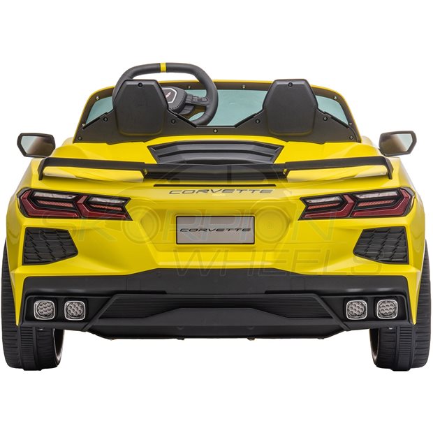 Ηλεκτροκίνητο Αυτοκίνητο Chevrolet Corvette Original License 12V - Κίτρινο | Skorpion Wheels - 5246016