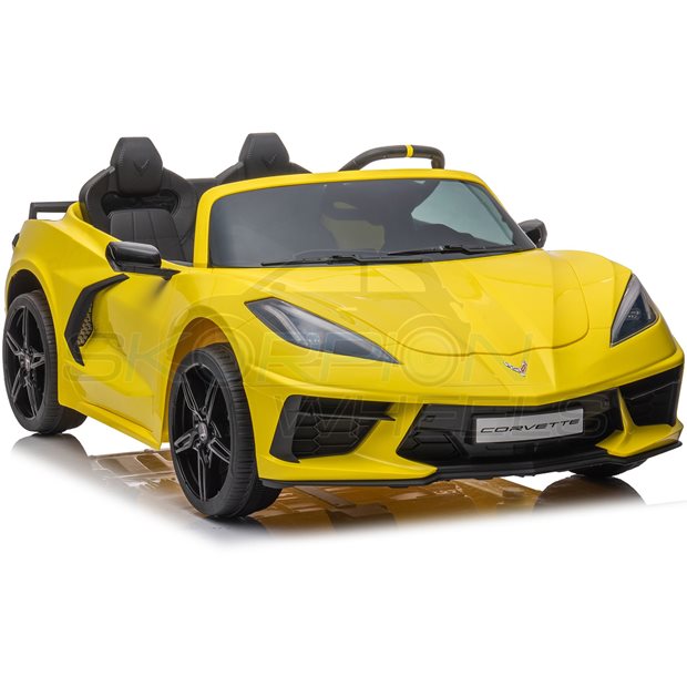 Ηλεκτροκίνητο Αυτοκίνητο Chevrolet Corvette Original License 12V - Κίτρινο | Skorpion Wheels - 5246016