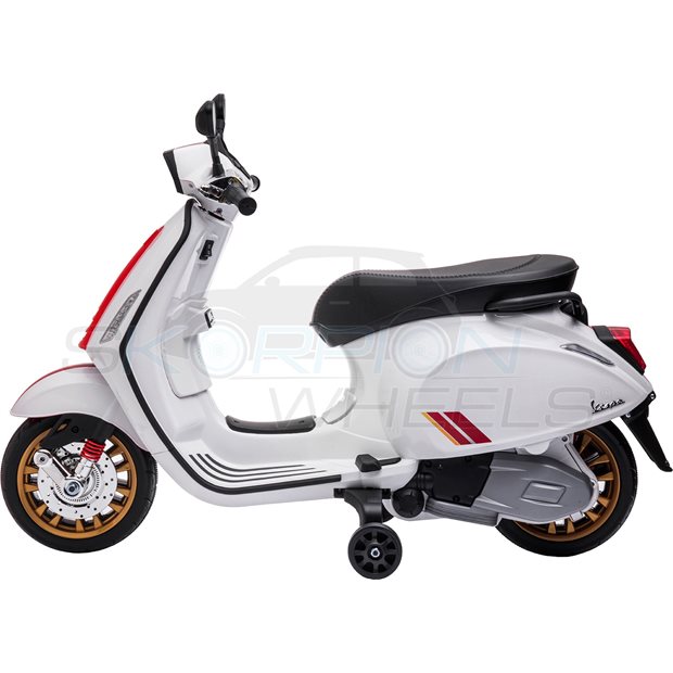 Ηλεκτροκίνητη Μηχανή Piaggio Vespa Sprint Racing 60s Original License 12V - Λευκή | Skorpion Wheels - 5245052