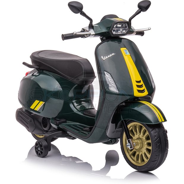 Ηλεκτροκίνητη Μηχανή Piaggio Vespa Sprint Racing 60s Original License 12V - Πράσινη | Skorpion Wheels - 5245052