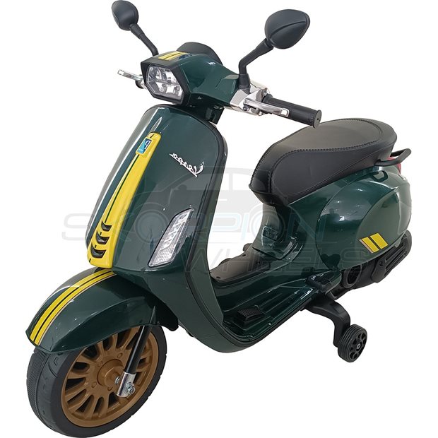 Ηλεκτροκίνητη Μηχανή Piaggio Vespa Sprint Racing 60s Original License 12V - Πράσινη | Skorpion Wheels - 5245052