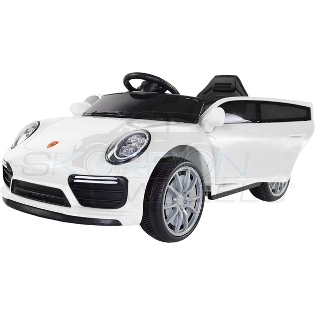 Ηλεκτροκίνητο Αυτοκίνητο Porsche 911 Style 6V - Λευκό | Skorpion Wheels - 5240911