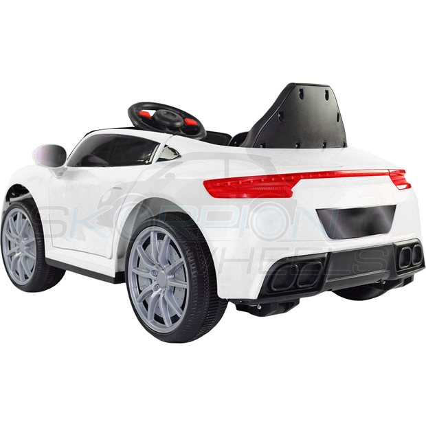 Ηλεκτροκίνητο Αυτοκίνητο Porsche 911 Style 6V - Λευκό | Skorpion Wheels - 5240911