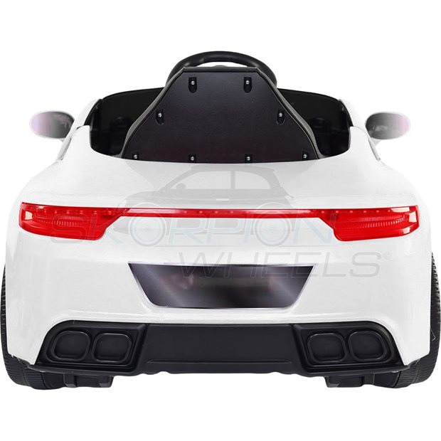 Ηλεκτροκίνητο Αυτοκίνητο Porsche 911 Style 6V - Λευκό | Skorpion Wheels - 5240911