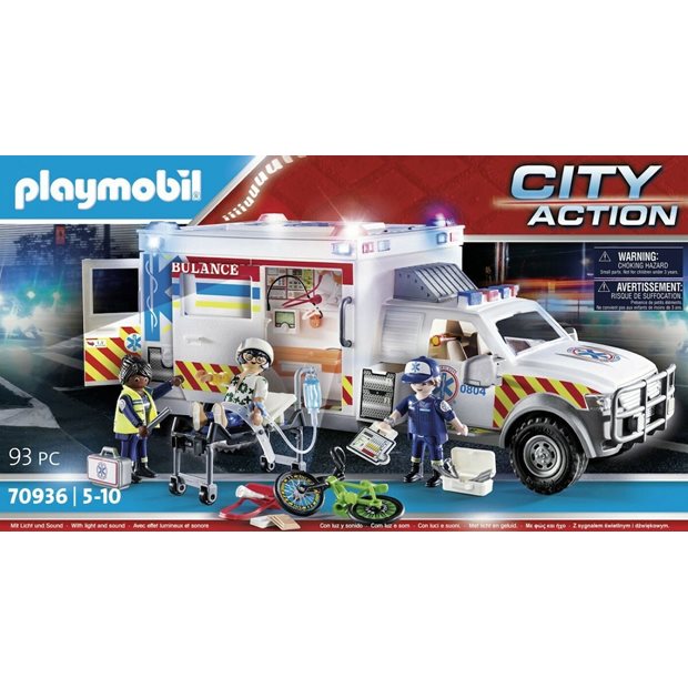 Playmobil City Action Οχημα Πρωτων Βοηθειων - 70936