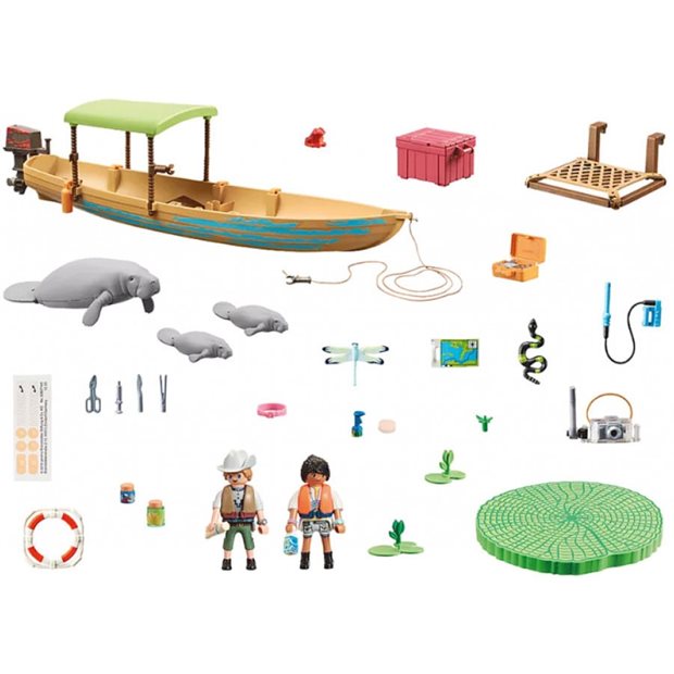 Playmobil Εκδρομη Με Ποταμοπλοιο Στον Αμαζονιο - 71010