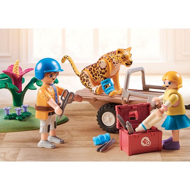 Playmobil Wiltopia Φροντιστες Ζωων με Εξερευνητικο Οχημα - 71011