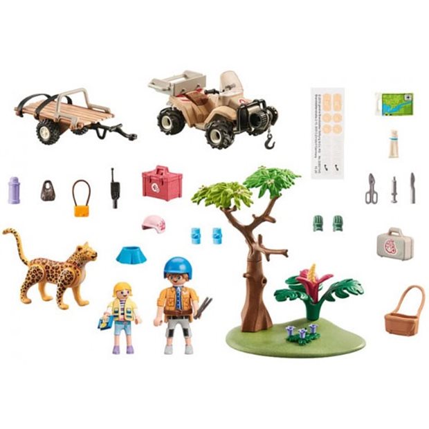 Playmobil Wiltopia Φροντιστες Ζωων με Εξερευνητικο Οχημα - 71011