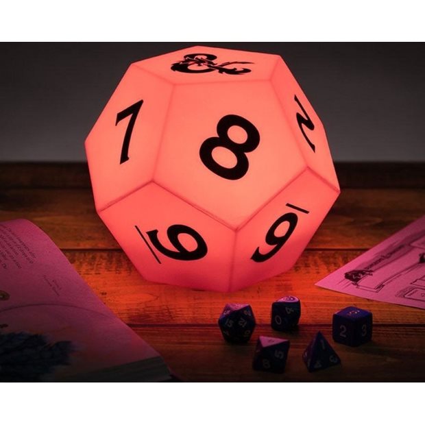 Φωτιστικο Πολυχρωμο D12 - Dungeons & Dragons Paladone - PP8250DD