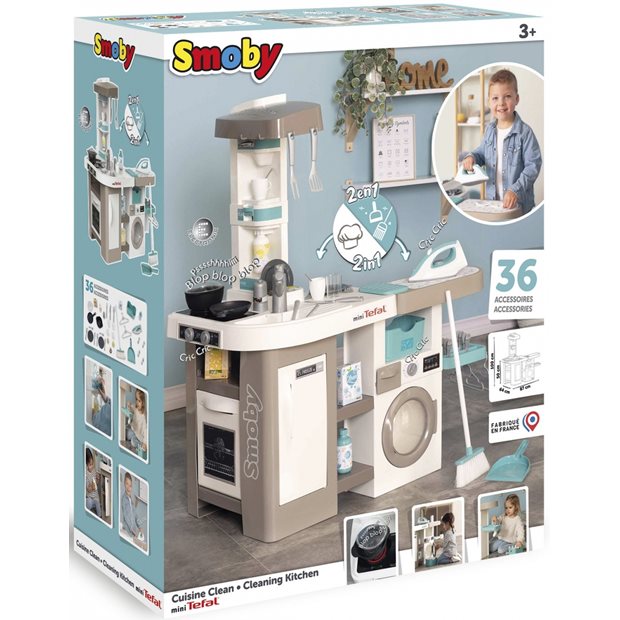 Παιδικη Κουζινα Tefal Cleaning Kitchen Smoby - 311050