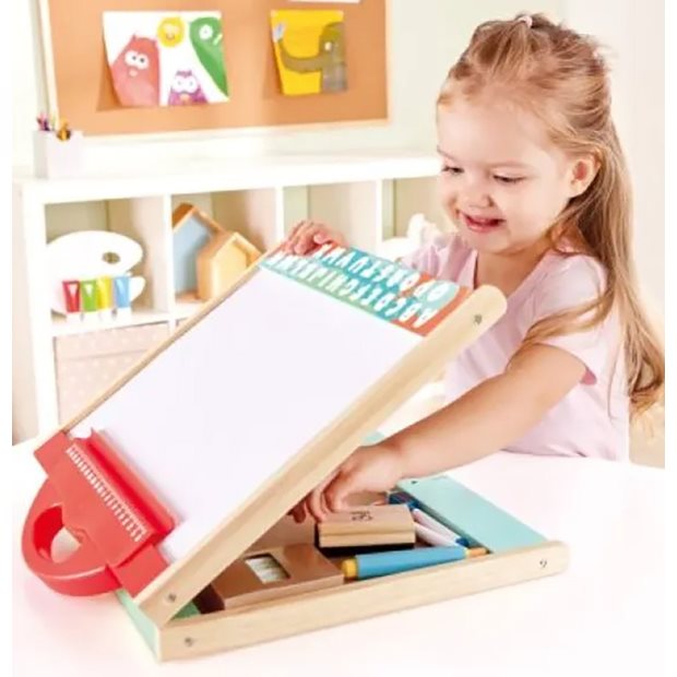 Ξυλινος Πινακας Hape Early Explorer Store & Go Easel - E1062