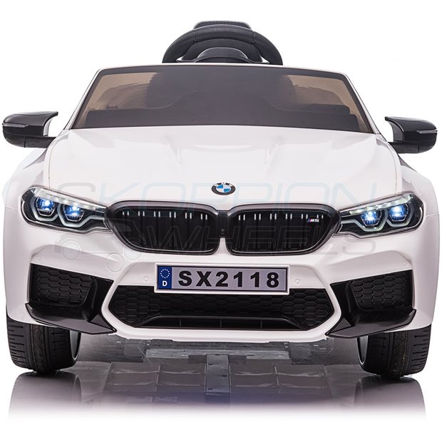 Ηλεκτροκίνητο Αυτοκίνητο BMW M5 Original License 12V - Λευκό | Skorpion Wheels - 5246095