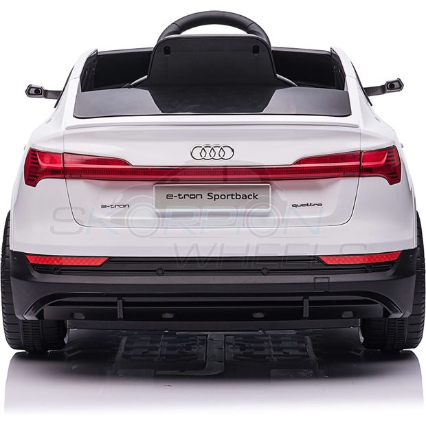 Ηλεκτροκίνητο Αυτοκίνητο Audi E-Tron Sportback Original License 12V - Λευκό | Skorpion Wheels - 5246094