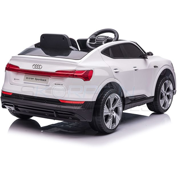 Ηλεκτροκίνητο Αυτοκίνητο Audi E-Tron Sportback Original License 12V - Λευκό | Skorpion Wheels - 5246094