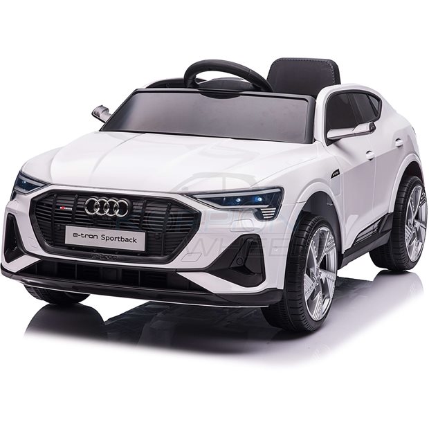 Ηλεκτροκίνητο Αυτοκίνητο Audi E-Tron Sportback Original License 12V - Λευκό | Skorpion Wheels - 5246094