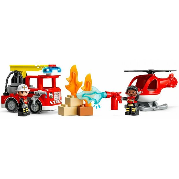 Lego Duplo Fire Station & Helicopter - 10970