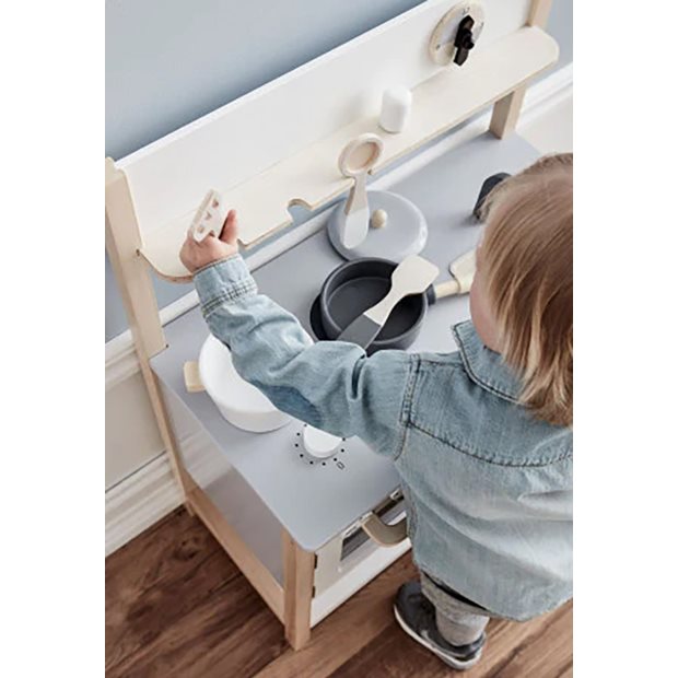 Παιδικη Ξυλινη Κουζινα Kids Concept Λευκη - KC1000161