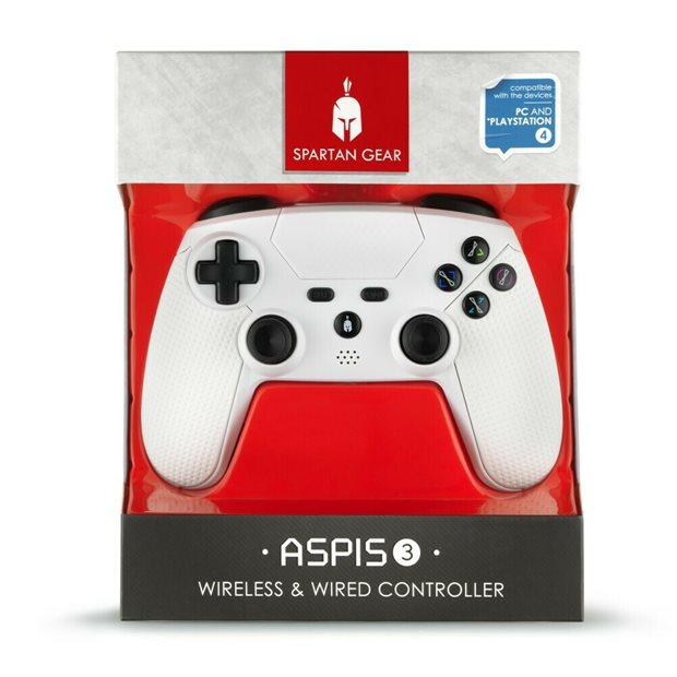Aspis 3 - Wired & Wireless Controller - White | Spartan Gear - 068437