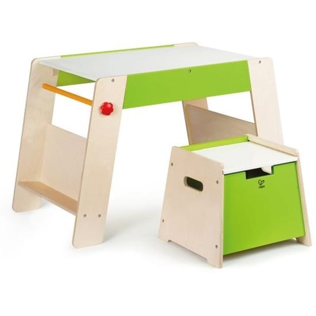 Ξυλινο Θρανιο & Καθισμα Hape Early Explorer Play Station - E1015
