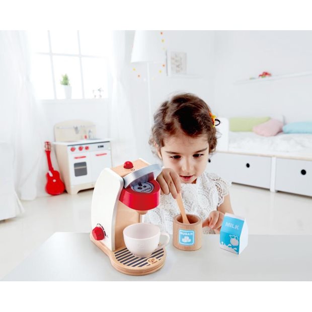 Ξύλινη Καφετιέρα Και Αξεσουάρ Hape Playfully Delicious - E3146A