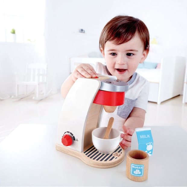 Ξύλινη Καφετιέρα Και Αξεσουάρ Hape Playfully Delicious - E3146A