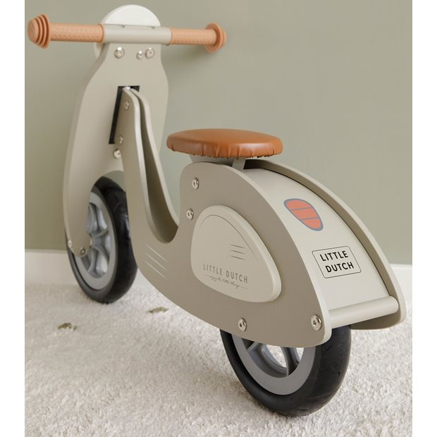 Ξυλινο Ποδηλατο Ισορροπιας Scooter Little Dutch Olive - LD7005