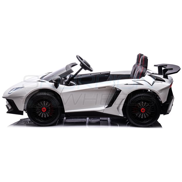 Ηλεκτροκίνητο Αυτοκίνητο Lamborghini Aventador SV Original 24V - Λευκο | Skorpion Wheels - 5249025