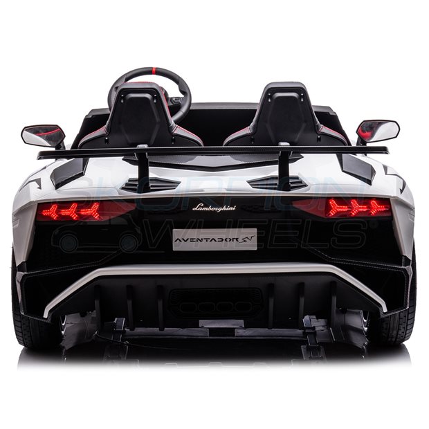 Ηλεκτροκίνητο Αυτοκίνητο Lamborghini Aventador SV Original 24V - Λευκο | Skorpion Wheels - 5249025
